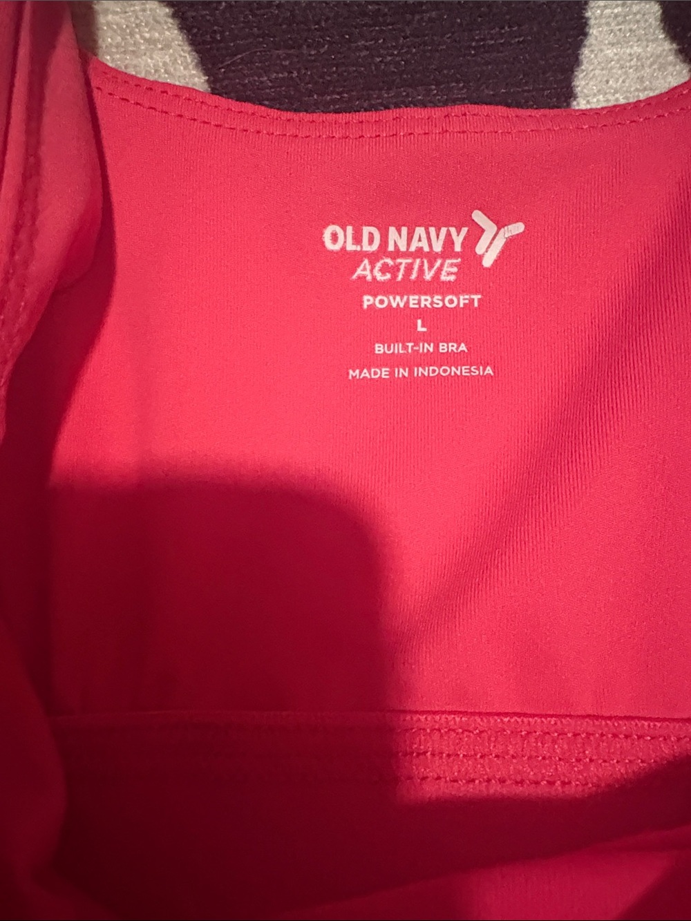 Old Navy Active Bright Coral Sports Tank Dress with Built-In Bra and shorts - Picture 2 of 3